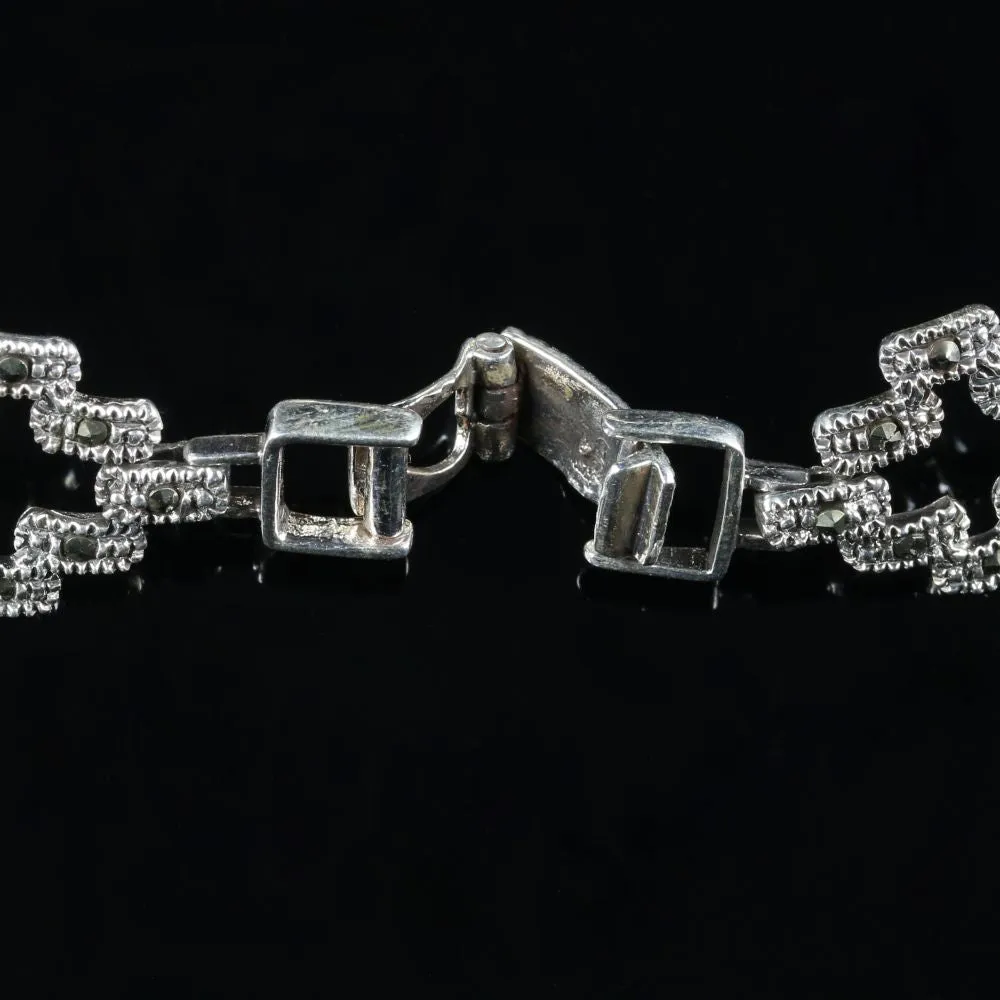 Marcasite Silver Watch