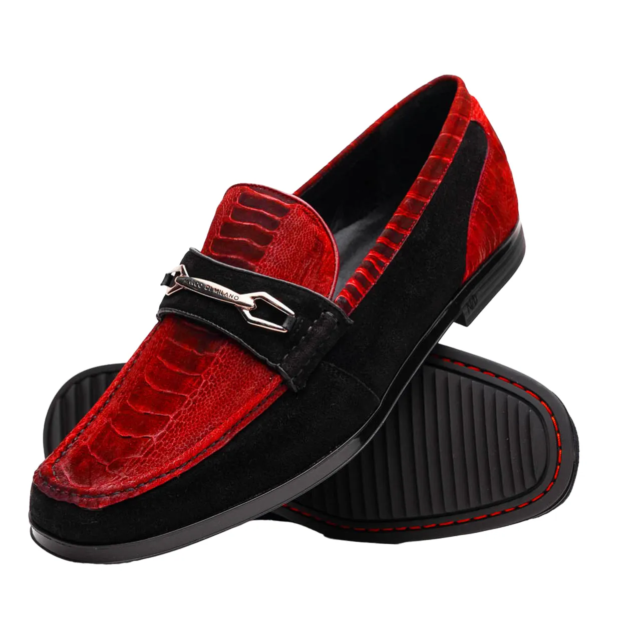 Marco Di Milano Hugo Osl Ostrich Leg Red-black