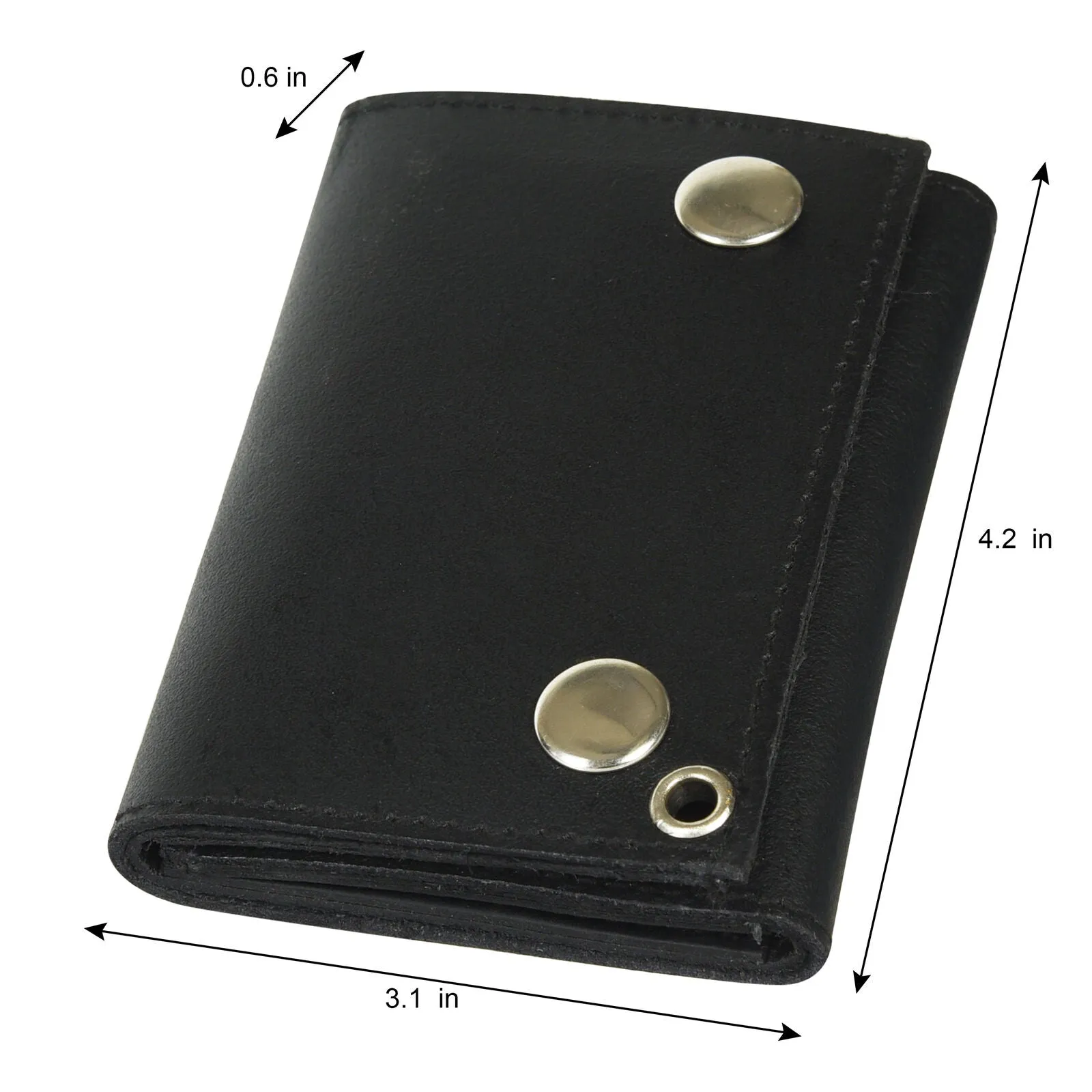 MARSHAL Men's Two Snap Chain Wallet