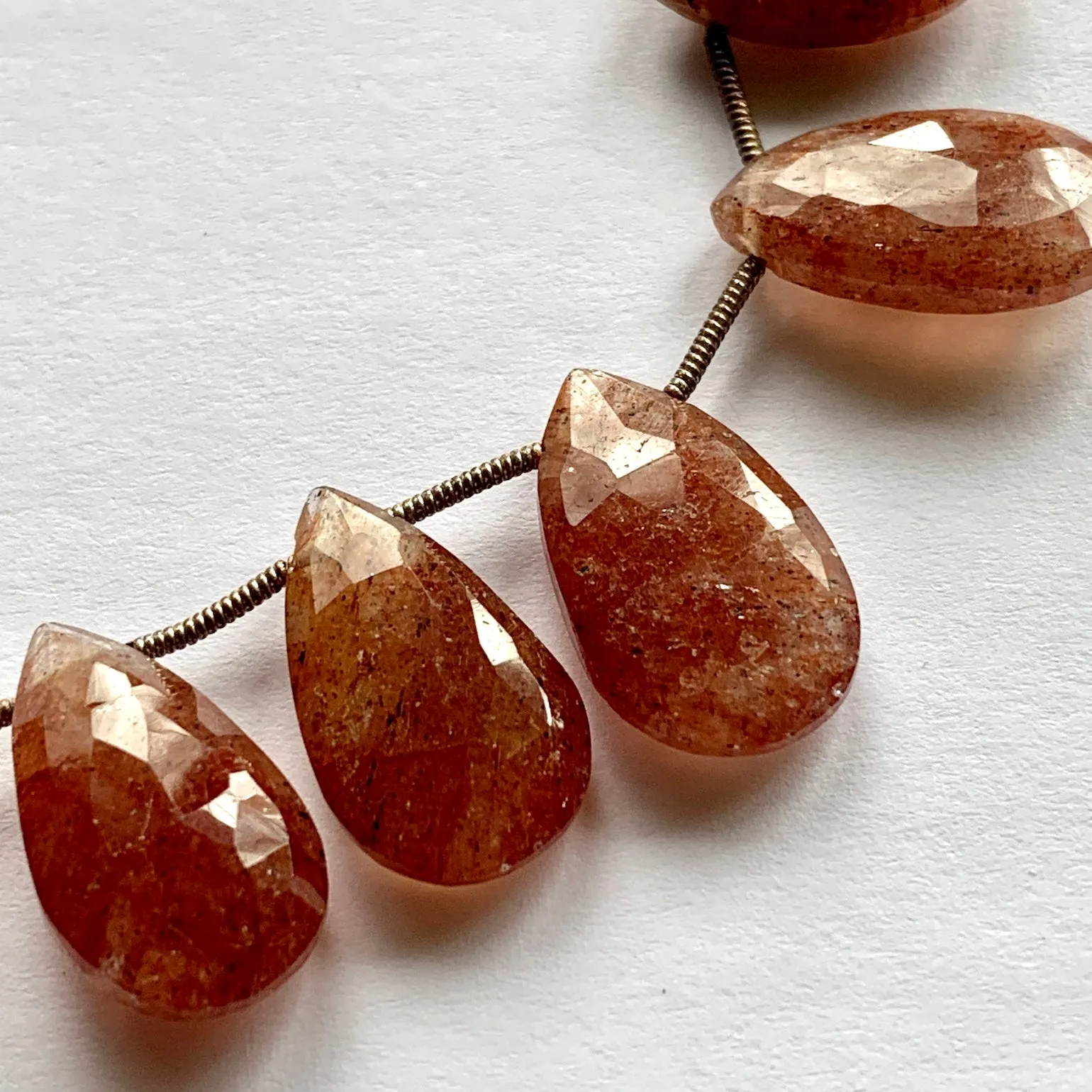 Med- Large Sunstone Briolettes