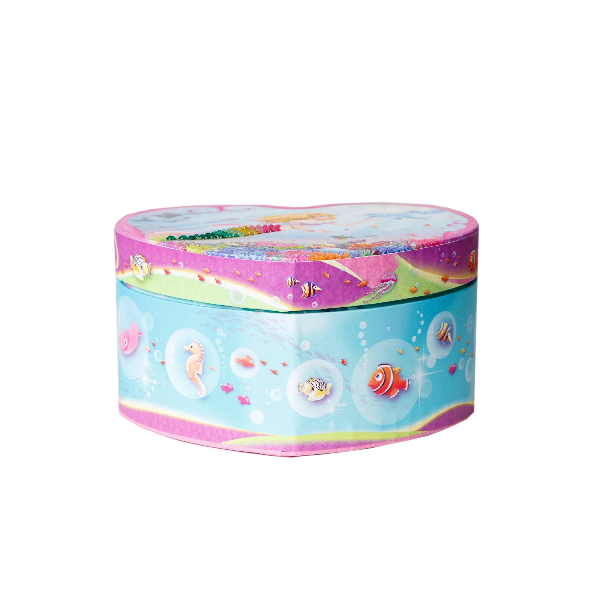 Mermaid Heart Shaped Musical Jewelery Box