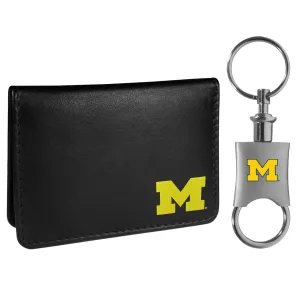 Michigan Wolverines Weekend Bi-fold Wallet & Valet Key Chain