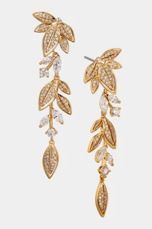 MIDSOMMER LEAF LINEAR EARRINGS