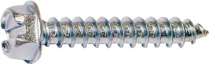 Midwest Fastener 02939 Screw, #10 Thread, 1-1/2 in L, Coarse Thread, Hex, Slotted Drive, Self-Tapping, Sharp Point, Zinc :BX100: QUANTITY: 1