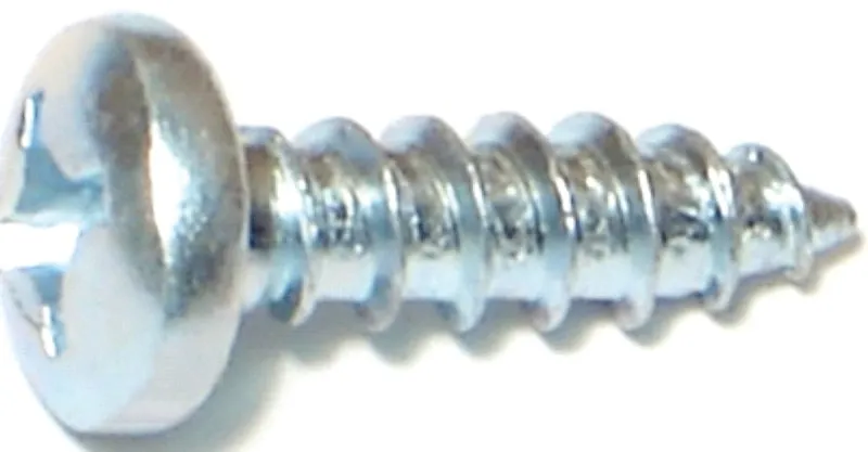 Midwest Fastener 03256 Screw, #12 Thread, Coarse Thread, Pan Head, Phillips Drive, Diamond, Self-Tapping Point, Steel, 100/PK :BX100: QUANTITY: 1