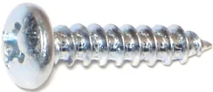Midwest Fastener 03257 Screw, #12 Thread, Coarse Thread, Pan Head, Phillips Drive, Diamond, Self-Tapping Point, Steel, 100/PK :BX100: QUANTITY: 1