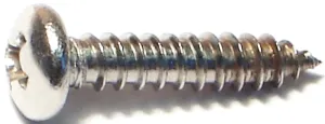 Midwest Fastener 05109 Screw, #8 Thread, Coarse Thread, Pan Head, Phillips Drive, Self-Tapping, Sharp Point, 100/PK :BX100: QUANTITY: 1