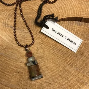 Mixed Semi-Precious Stone Necklace