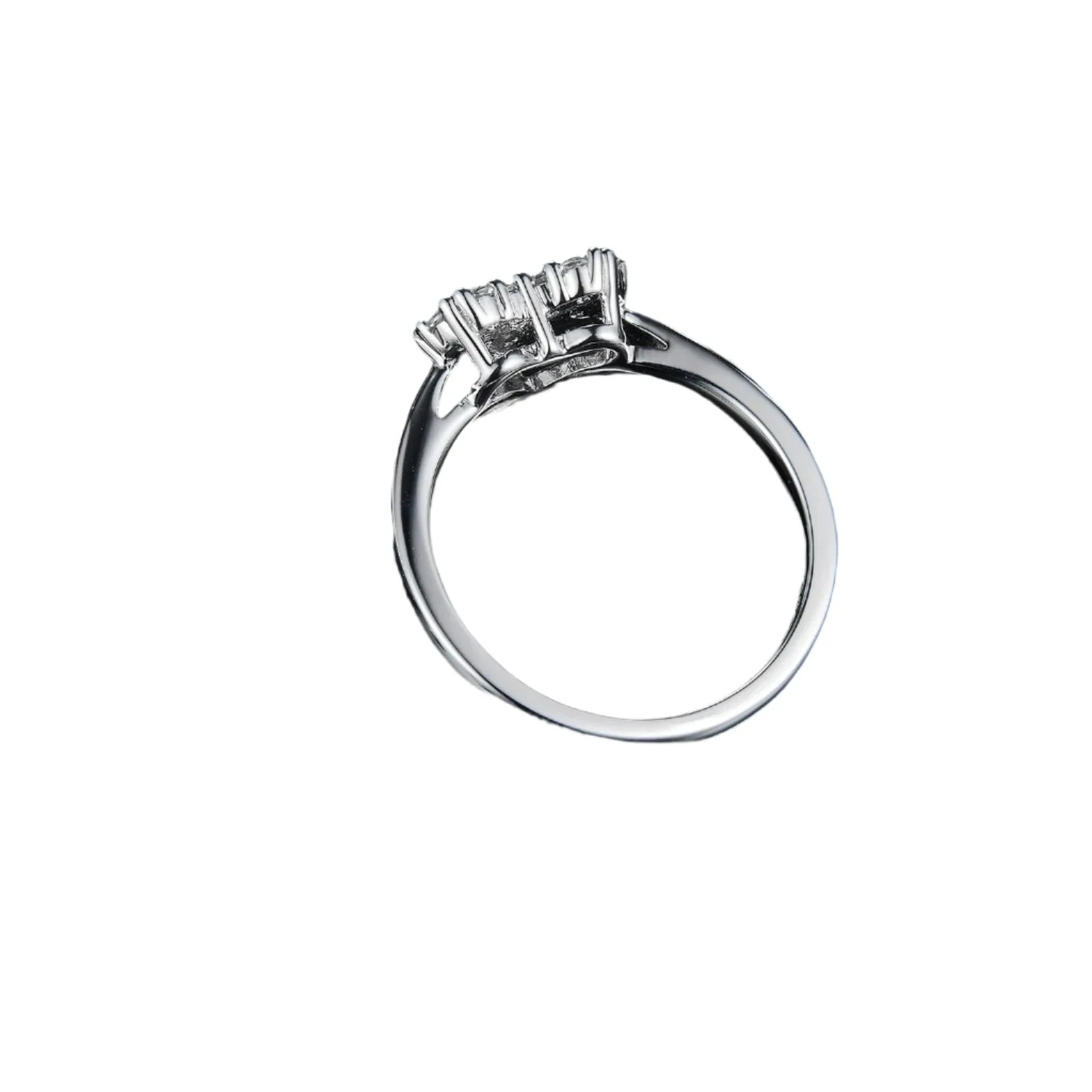 Moissanite 925 Sterling Silver Heart Ring