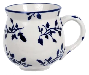 Mug, Belly Mug, 10oz Medium in "Blue Spray" by Manufaktura | K090T-LISK