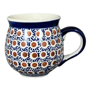 Mug, Belly Mug, 10oz Medium in "Chocolate Drop" by Manufaktura | K090T-55