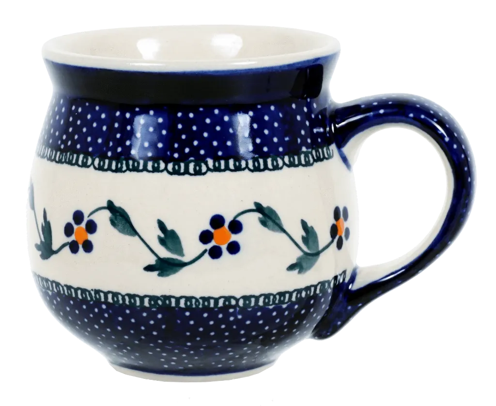 Mug, Belly Mug, 10oz Medium in "Morning Glory" by Manufaktura | K090T-GI