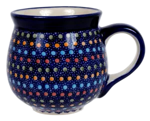 Mug, Belly Mug, 10oz Medium in "Neon Lights" by Manufaktura | K090S-IZ20