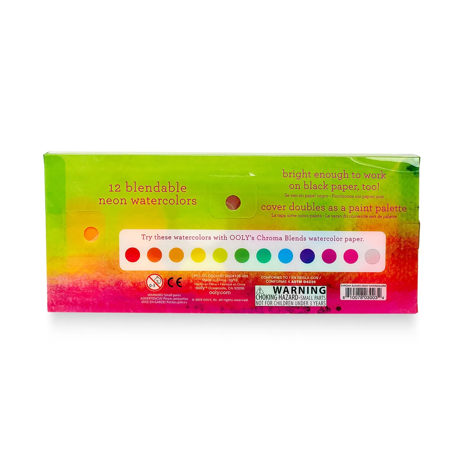 Neon Watercolor Paint Set