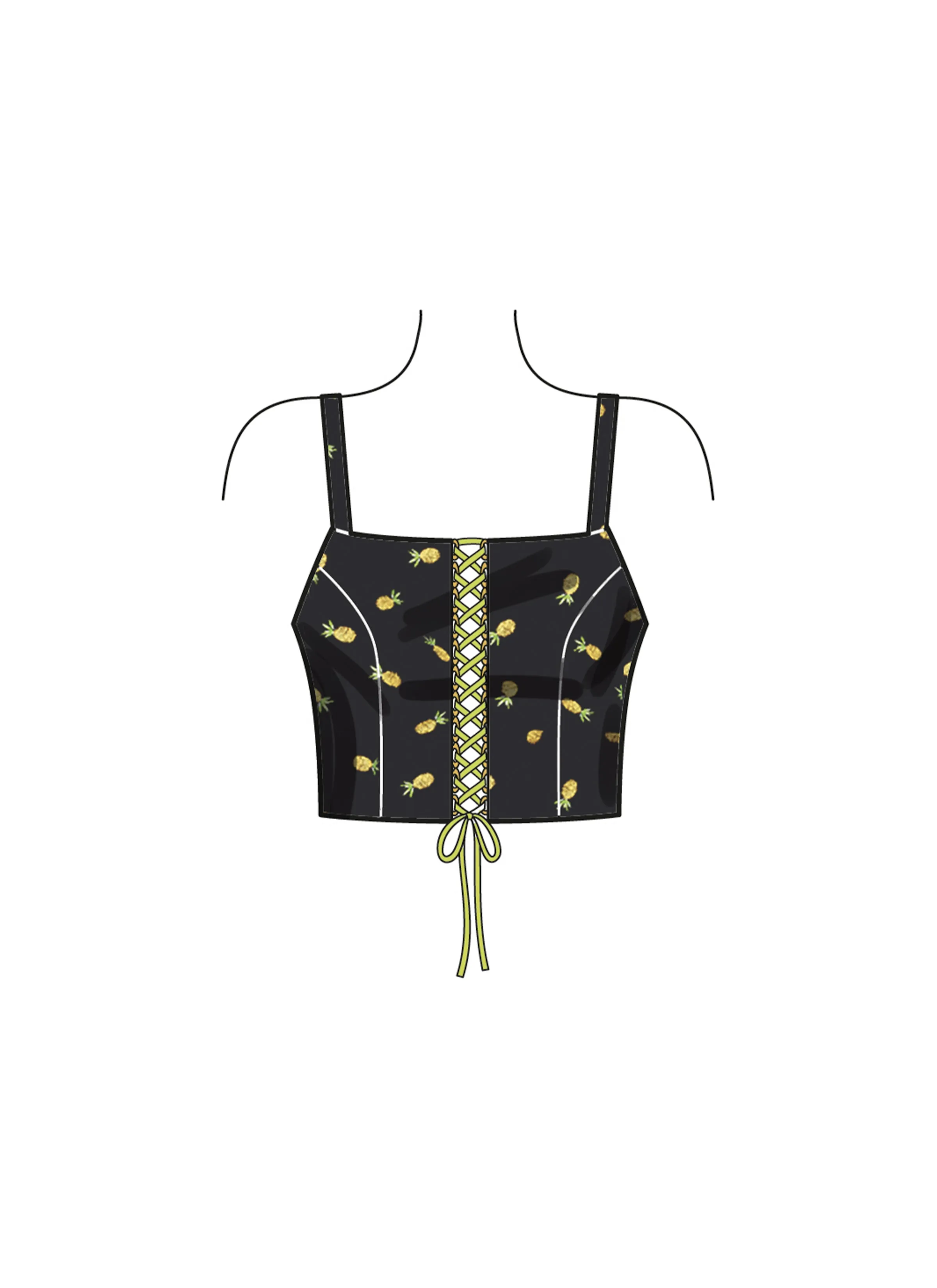 Newlook Pattern 6779 Misses' Bra Top and Pants