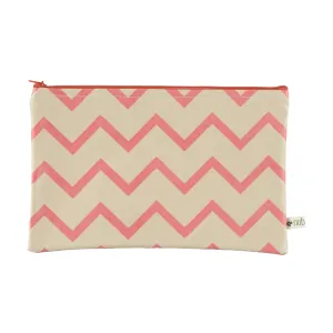 nobodinoz Pencil Case Roma Zigzag Pink