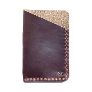 One Star Leather Minimalist Wallet - Mahogany