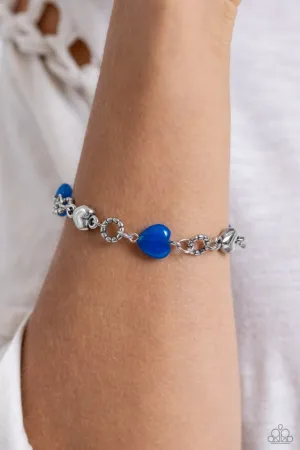 Paparazzi Bracelet ~ I Can Feel Your Heartbeat - Blue