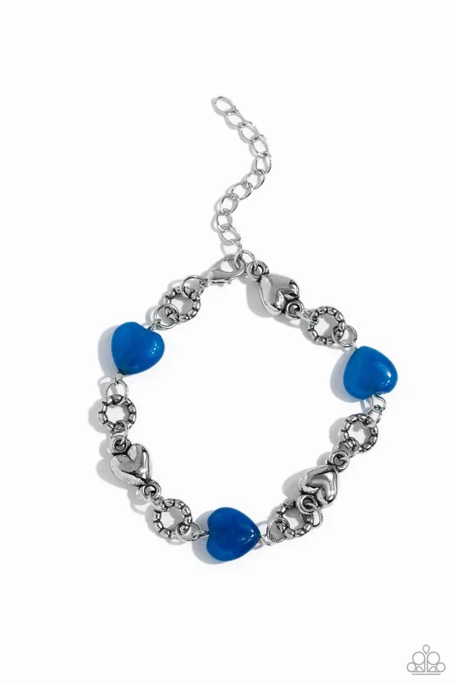 Paparazzi Bracelet ~ I Can Feel Your Heartbeat - Blue