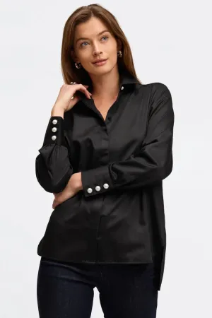 Pearl No Iron Stretch Matte Sateen Shirt