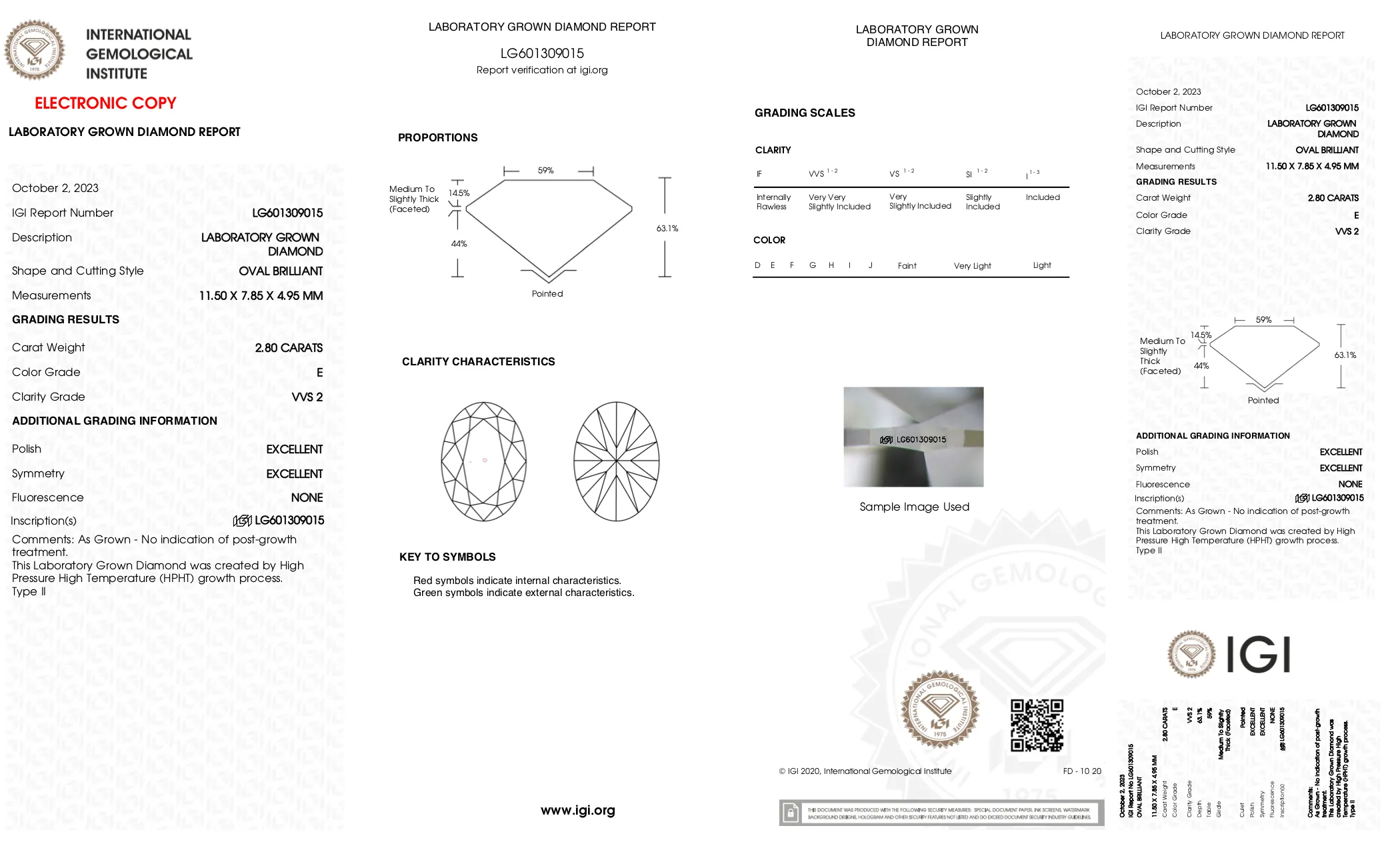 Permelia - 2.80ct Oval Lab Grown Diamond