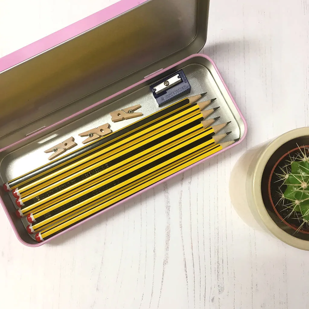 Personalised Marking Pens Tin Case Teachers Gift