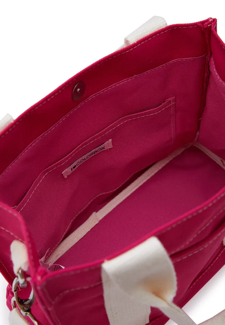 Pink Micro Canvas Bag