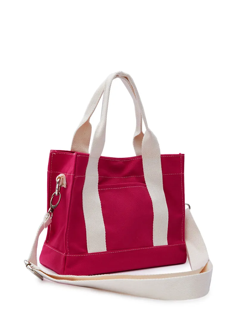 Pink Micro Canvas Bag