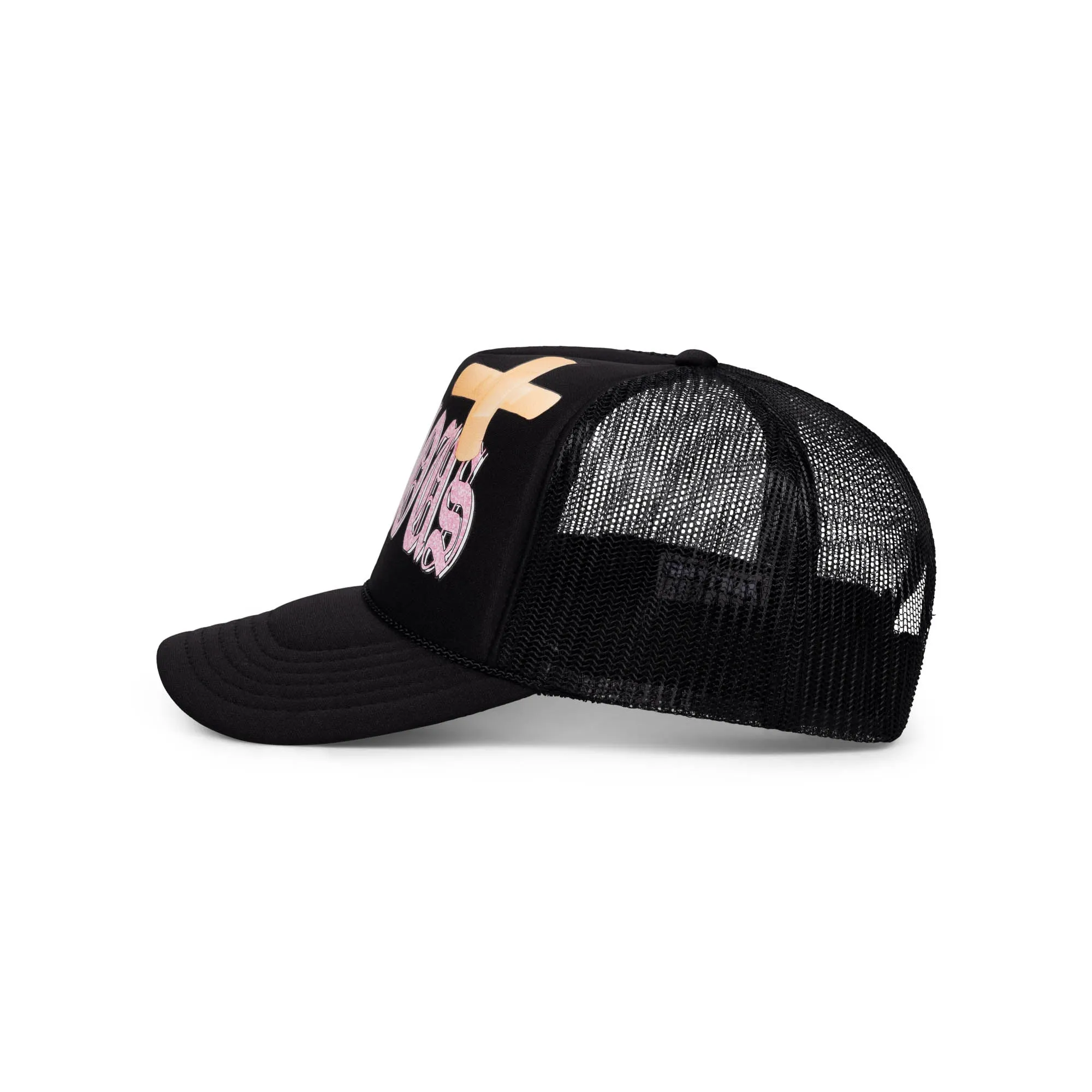 PINK PRECIOUS TRUCKER - BLACK