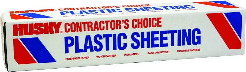 Poly-America CF00712-0400C Painter's Sheeting, 400 ft L, 12 ft W, Clear :ROLL: QUANTITY: 1