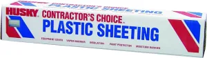 Poly-America CF1020C Painter's Sheeting, 100 ft L, 20 ft W, Clear :ROLL: QUANTITY: 1