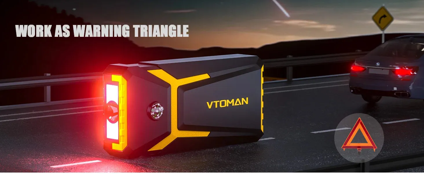 Portable 3000A Car Battery Jump Starter Power Bank with LED Light