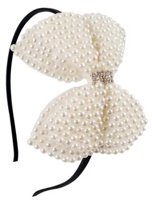 Precious Pearl Bow Headband