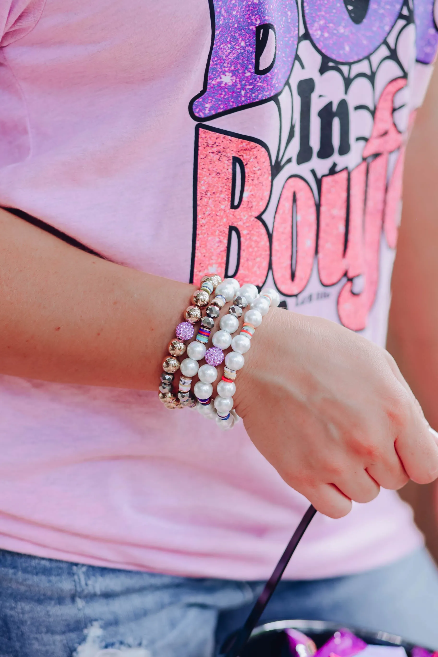 Precious Pearls Bracelet Set - Gold