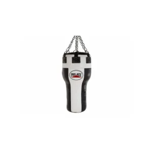 Pro Box Black/White Leather Uppercut Angle Bag (35kg)