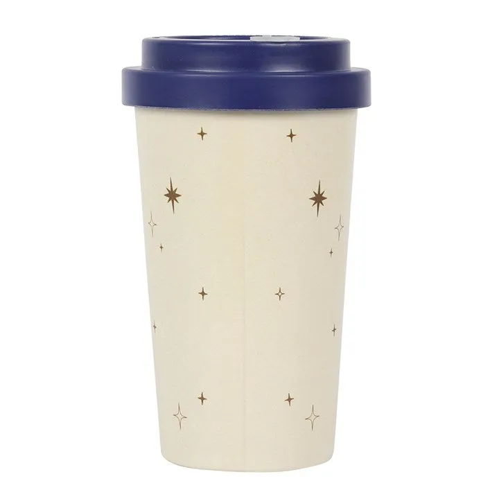 "Fortune Teller" Blue And Ivory Reusable Travel Mug