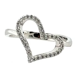 R543 Heart CZ Ring