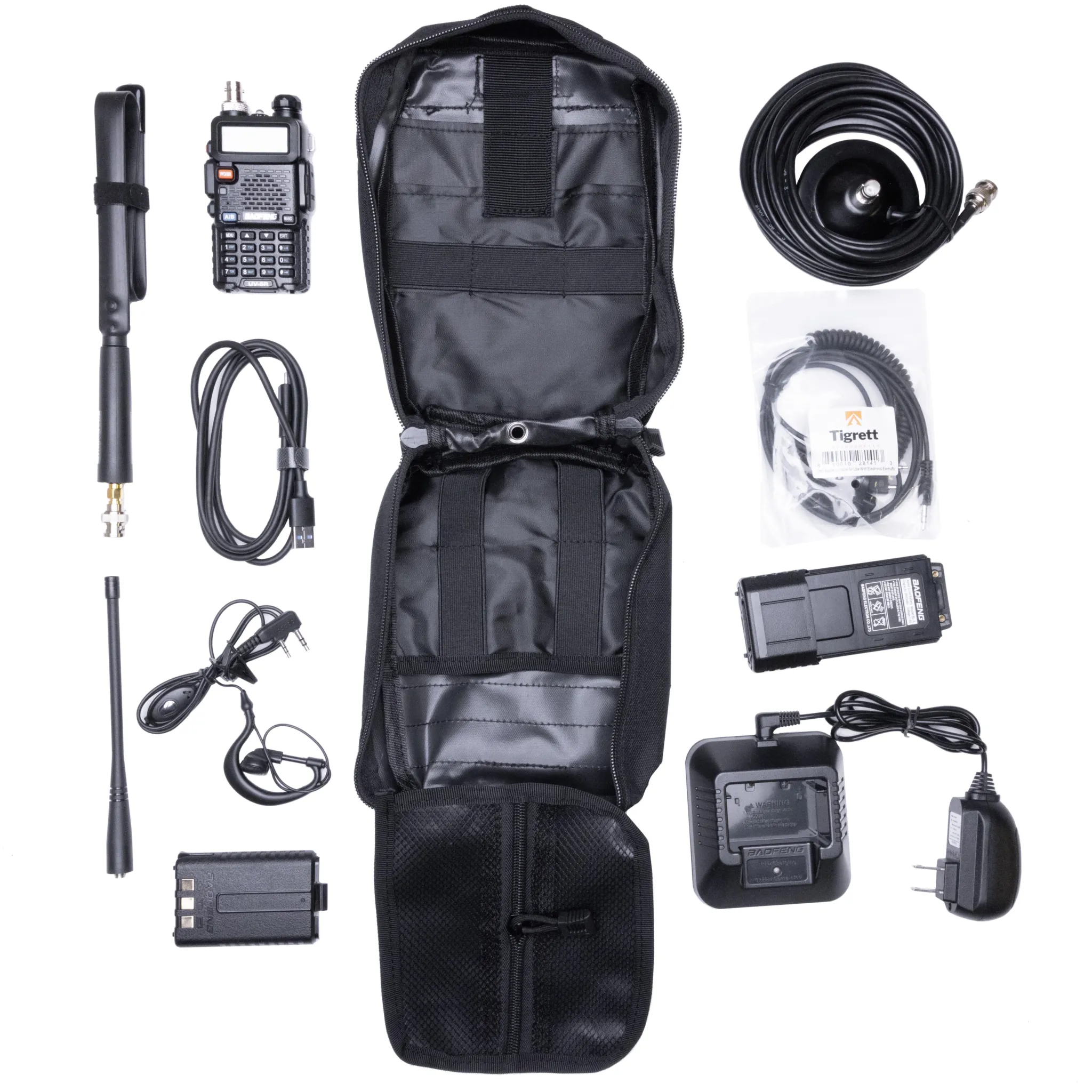 Radio Go Bag for Vehicles With Baofeng UV5R Programmed Radio