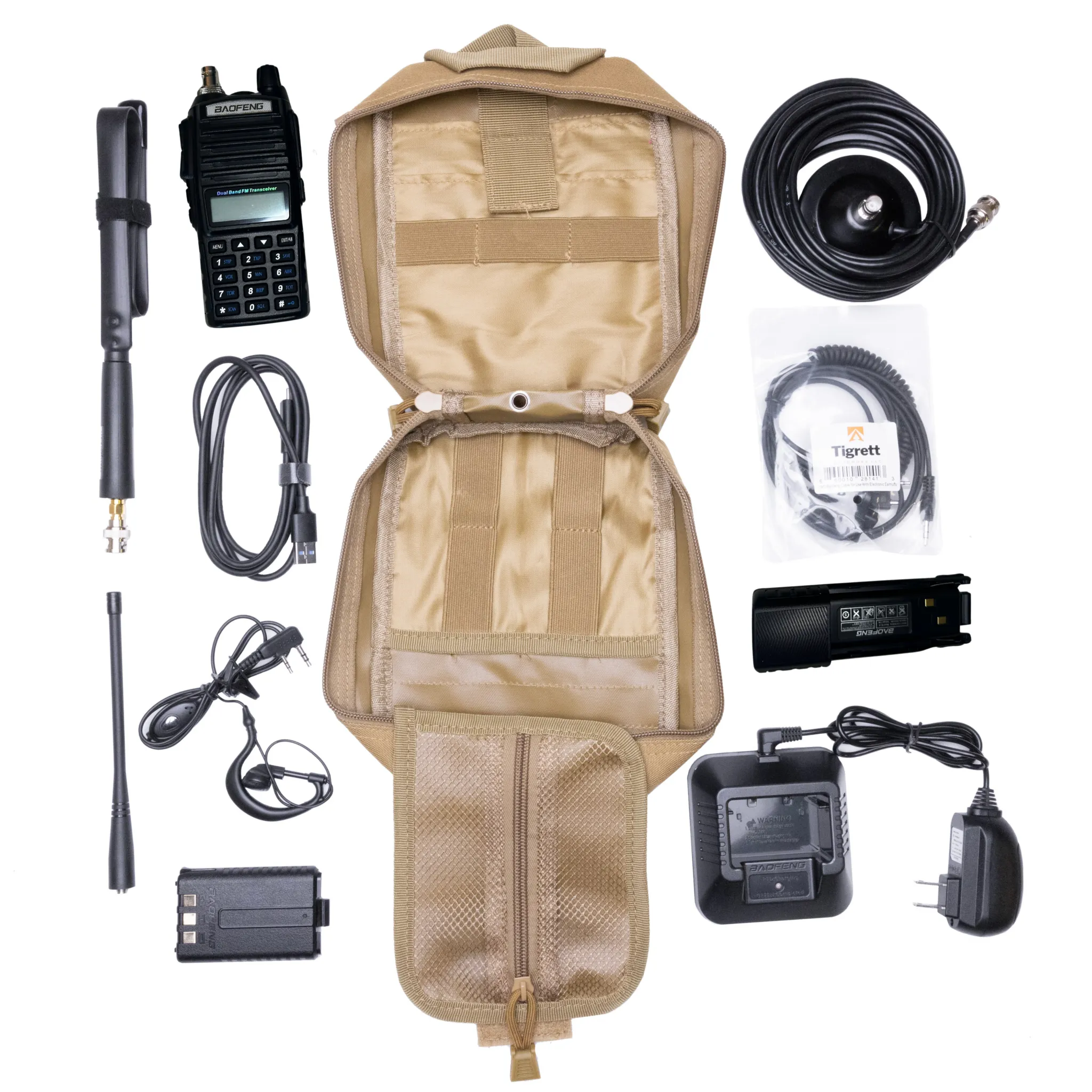 Radio Go Bag for Vehicles with UV82HP Programmed Radio