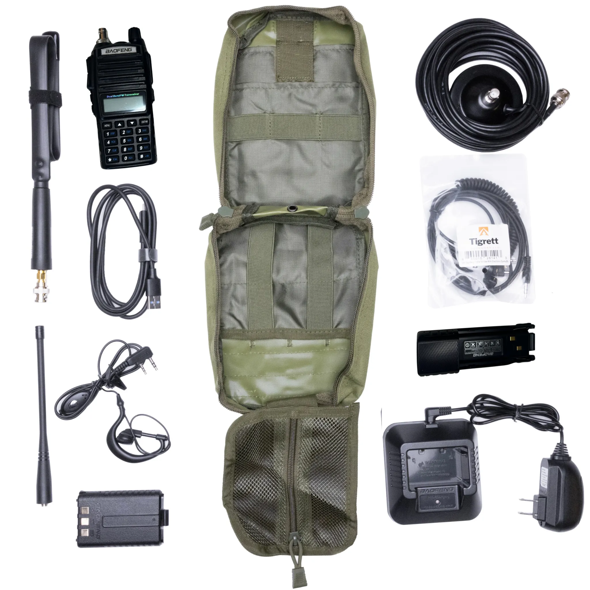 Radio Go Bag for Vehicles with UV82HP Programmed Radio