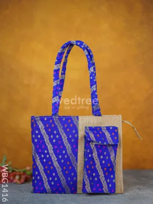 Raw Silk Jute Bag - WBG1416