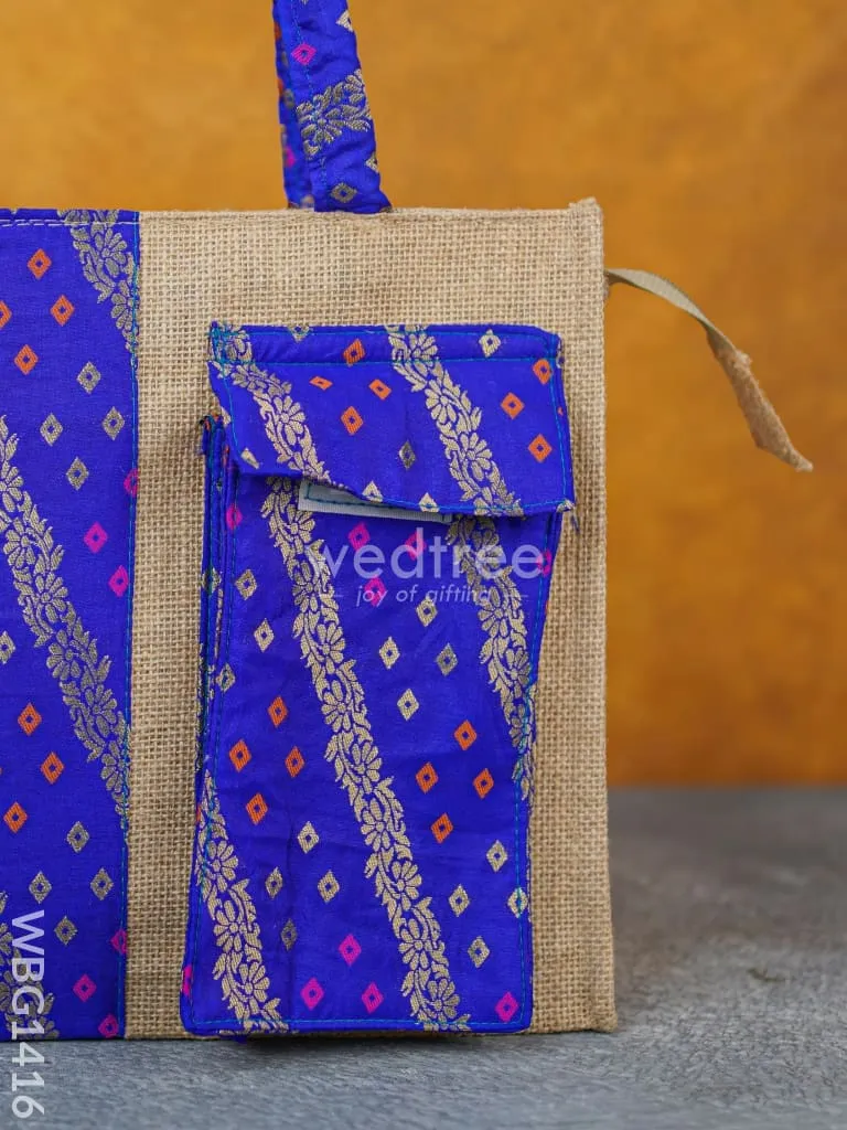 Raw Silk Jute Bag - WBG1416