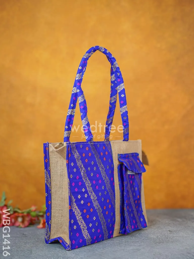 Raw Silk Jute Bag - WBG1416