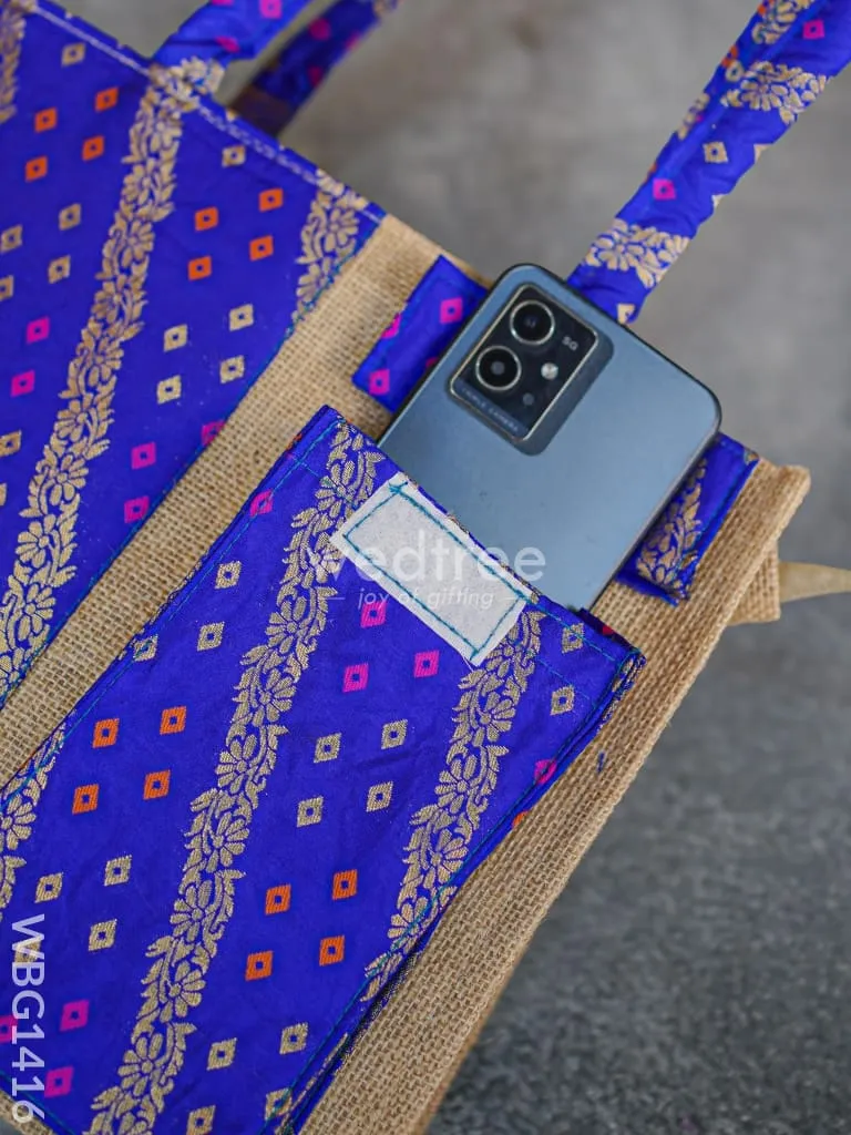 Raw Silk Jute Bag - WBG1416