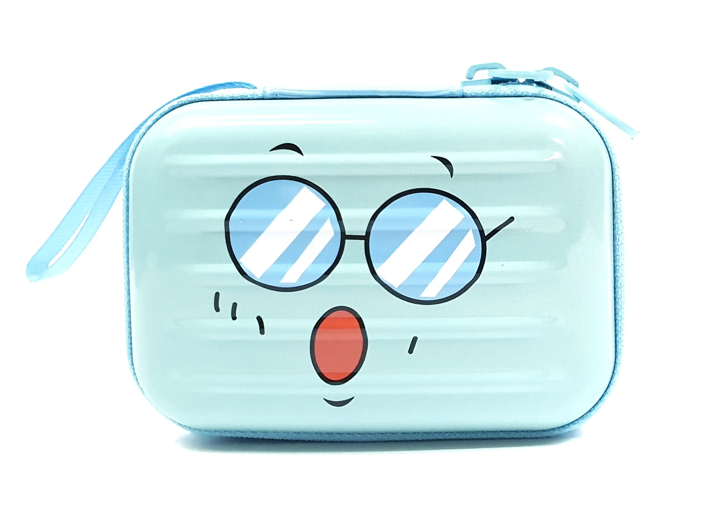 Rectangle Earphone Zipper Case - Smiley
