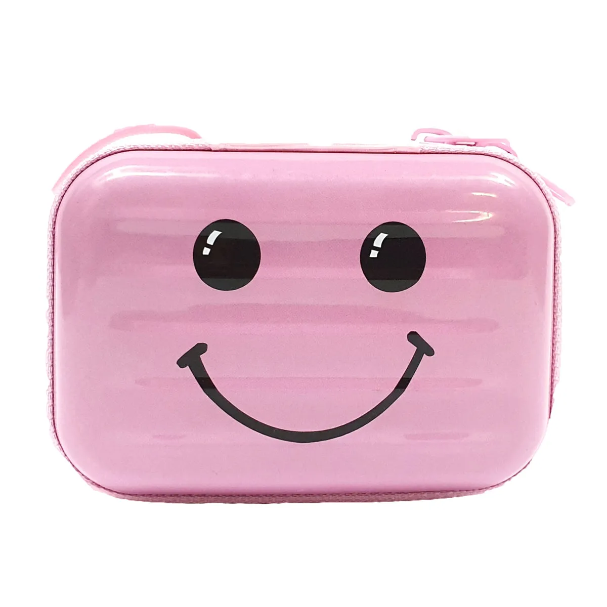 Rectangle Earphone Zipper Case - Smiley