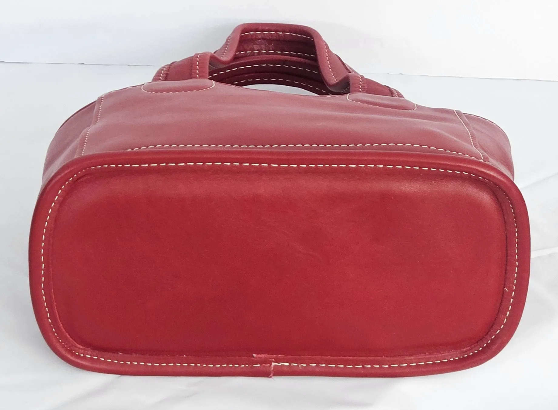 Red Cowhide Genuine Leather small bag #TRH6red
