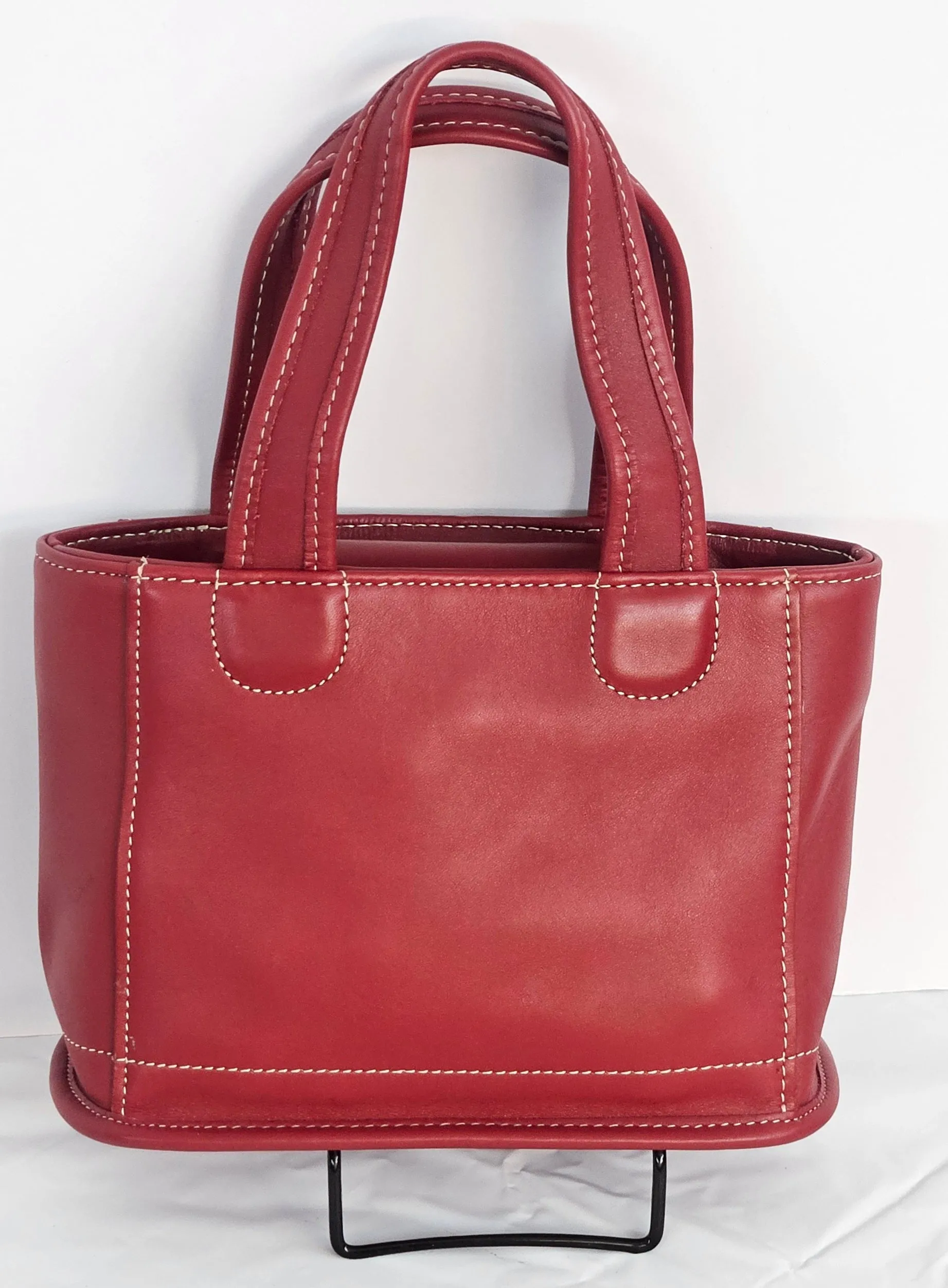Red Cowhide Genuine Leather small bag #TRH6red