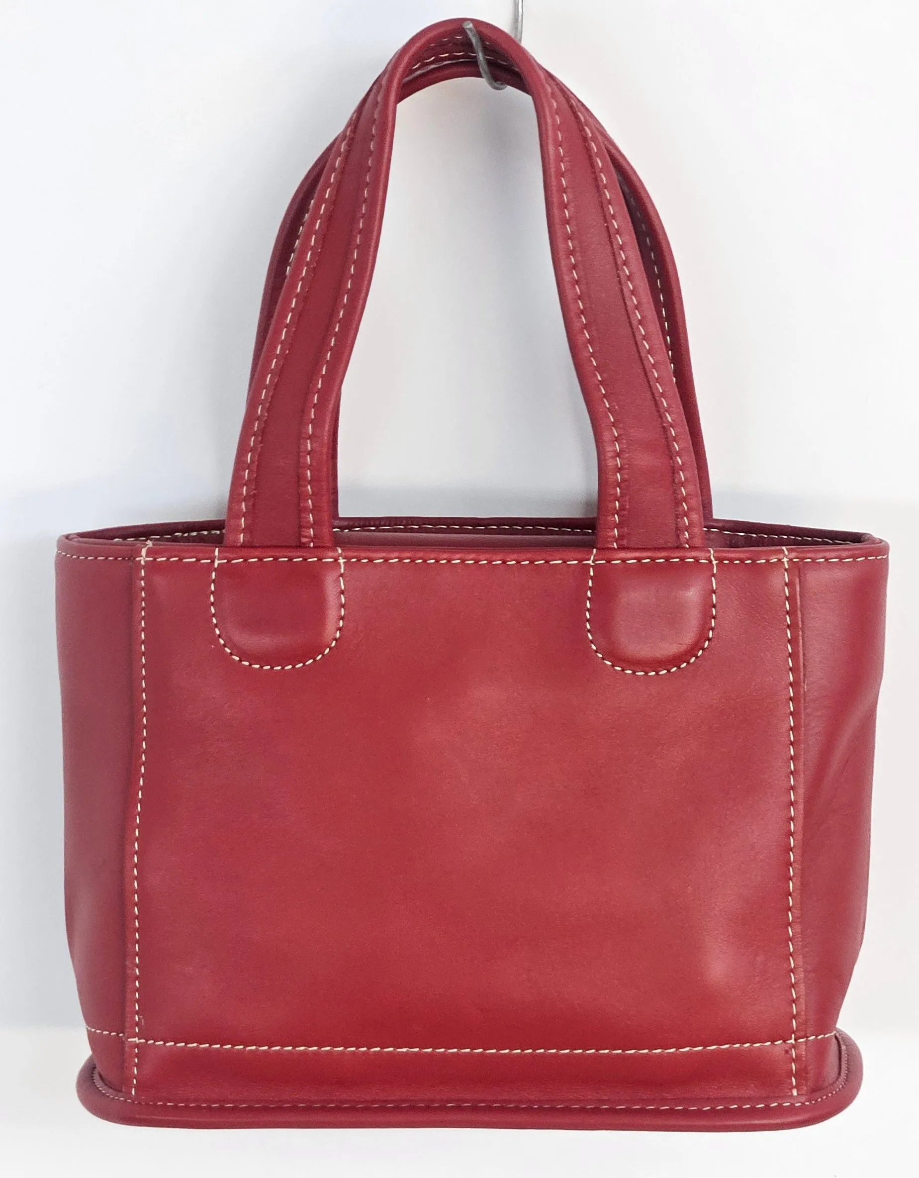 Red Cowhide Genuine Leather small bag #TRH6red