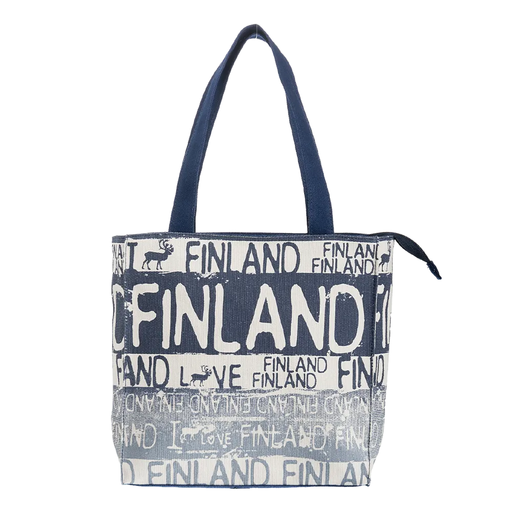 Robin Ruth Finland Reindeer Small Canvas Bag